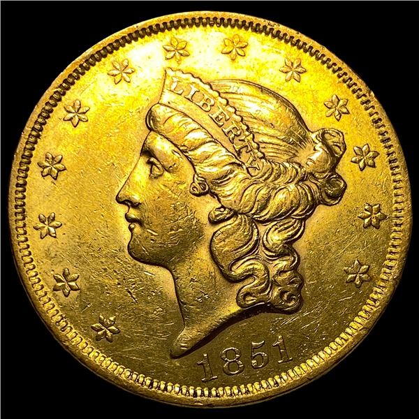 1851 $20 Gold Double Eagle