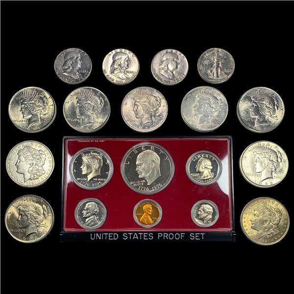 [19]1921-1976 U.S. Proof Set&Silver Coin Lot 1C-$1