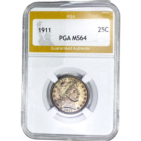 1911 Barber Quarter PGA MS64