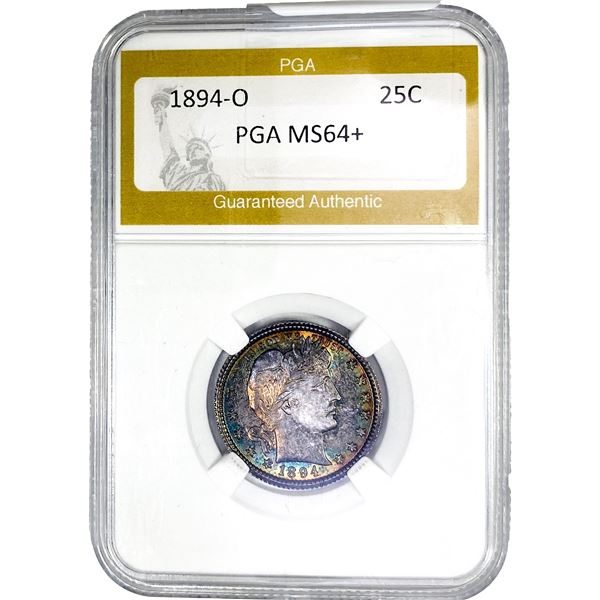 1894-O Barber Quarter PGA MS64+