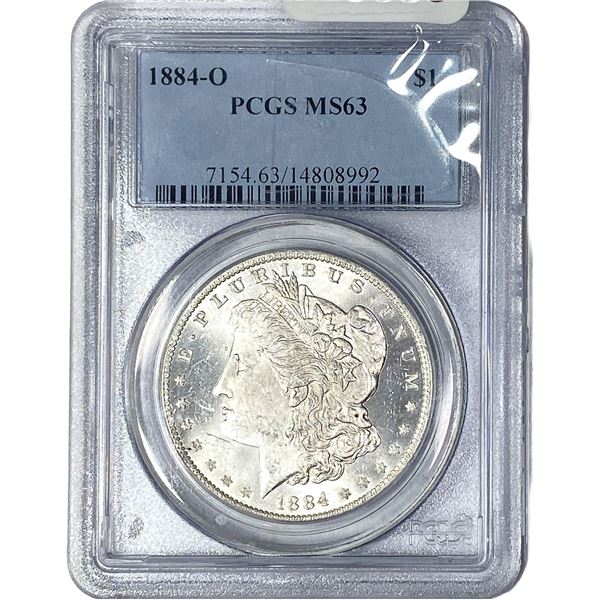 1884-O Morgan Silver Dollar PCGS MS63