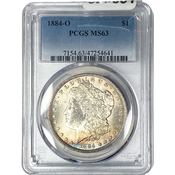 1884-O Morgan Silver Dollar PCGS MS63