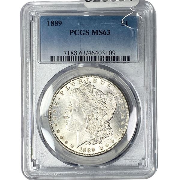 1889 Morgan Silver Dollar PCGS MS63