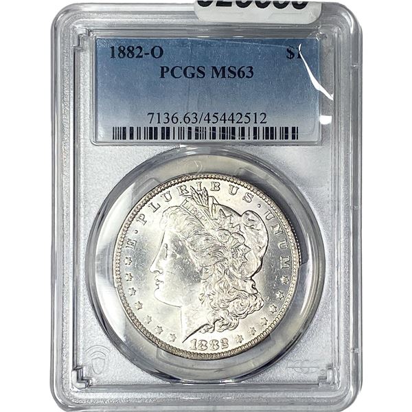 1882-O Morgan Silver Dollar PCGS MS63