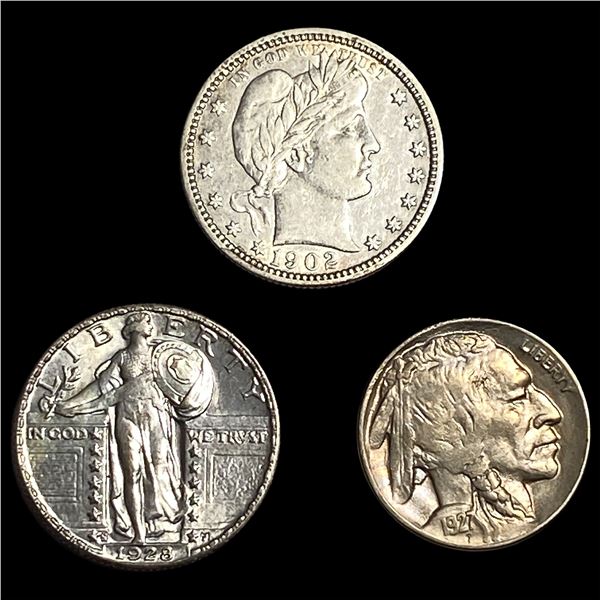 [3] 1902-1928 U.S. Coin Lot 5C & 25C