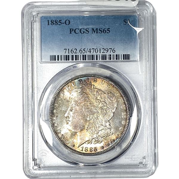 1885-O Morgan Silver Dollar PCGS MS65