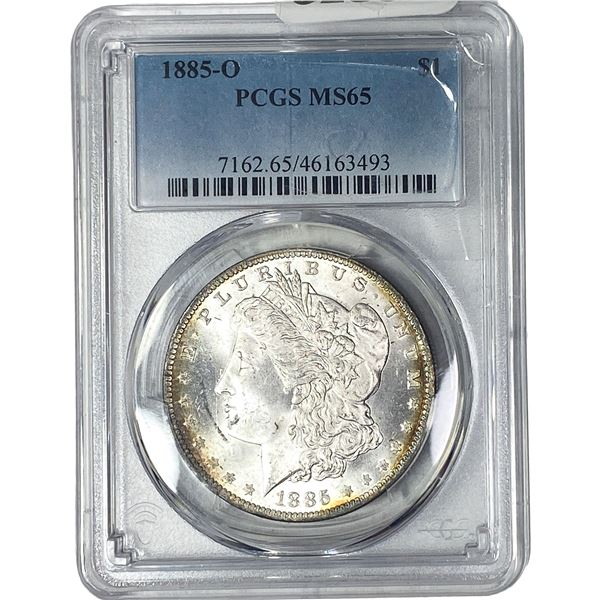 1885-O Morgan Silver Dollar PCGS MS65