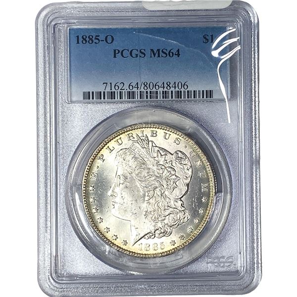 1885-O Morgan Silver Dollar PCGS MS64