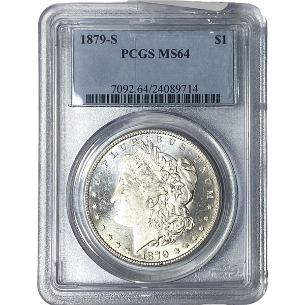 1879-S Morgan Silver Dollar PCGS MS64