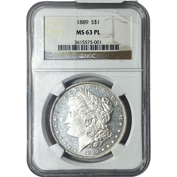 1889 Morgan Silver Dollar NGC MS63 PL