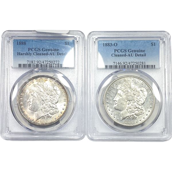 [2] 1883-1888 Morgan Silver Dollar PCGS Genuine