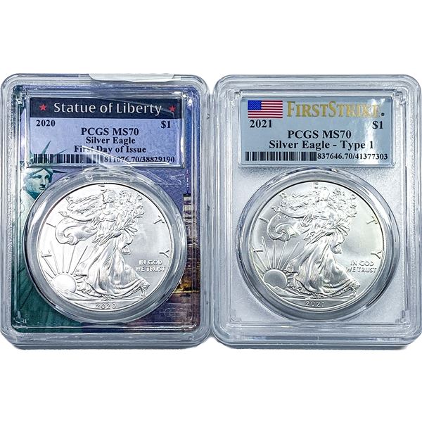 [2] 2020-2021 Silver Eagle MS70