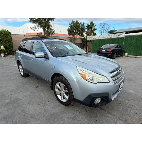 SUBA OUTBACK 2014 O/S-T SMOG-2 DAYS