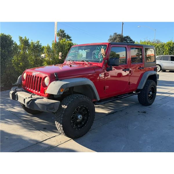 JEEP  WRANGLER 2012 O/S TITLE 2 DAYS