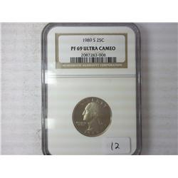 1989-S Washington Quarter NGC PF69 UItra Cameo