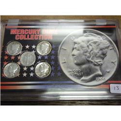 Mercury Dime Collection (5 Coins As Shown)
