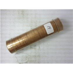 Roll Of 1960-D Lincoln Cents (UNC) Red