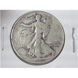 1942-D Walking Liberty Half Dollar