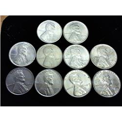 10-1943 Lincoln Steel War Cents (UNC)