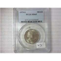 1979-S SBA Dollar PCGS MS65