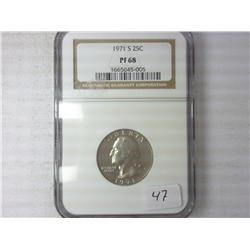 1971-S Washington Quarter NGC PF68