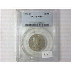 1979-D SBA Dollar PCGS MS64