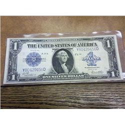 1923 Large Size US $1 Silver Certificate