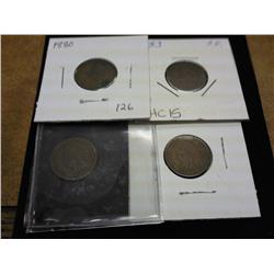 1880, 83, 99 And 1901 Indian Head Cents