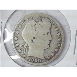 1909 Barber Half Dollar