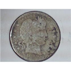 1899-O Barber Quarter