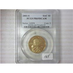 2001-S Sacagawea Dollar PCGS PR69DCAM