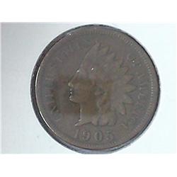 1905 Indian Head Cent (Fine+)