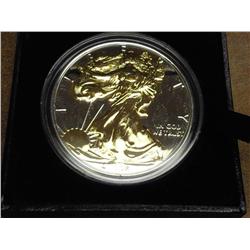 2008 American Silver Eagle (With Gold Plating)