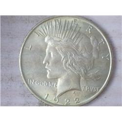 1922 Peace Silver Dollar (UNC)