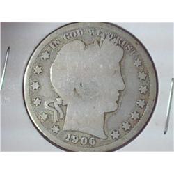 1906-O Barber Half Dollar