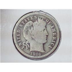 1916 Barber Dime