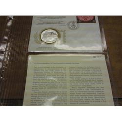 1975 Liechtenstein FDC With Proof Sterling Medal