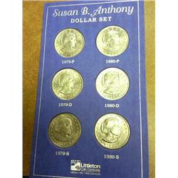 Complete Two Year SBA UNC Set (1979-80 P/D/S)