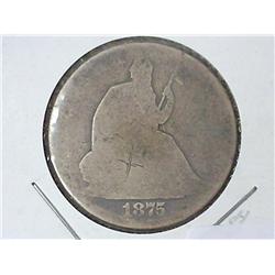 1875 Seated Liberty Half Dollar
