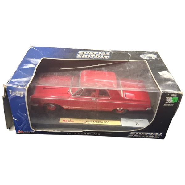 NIB 1:18 scale 11963 Dodge 330 die cast car