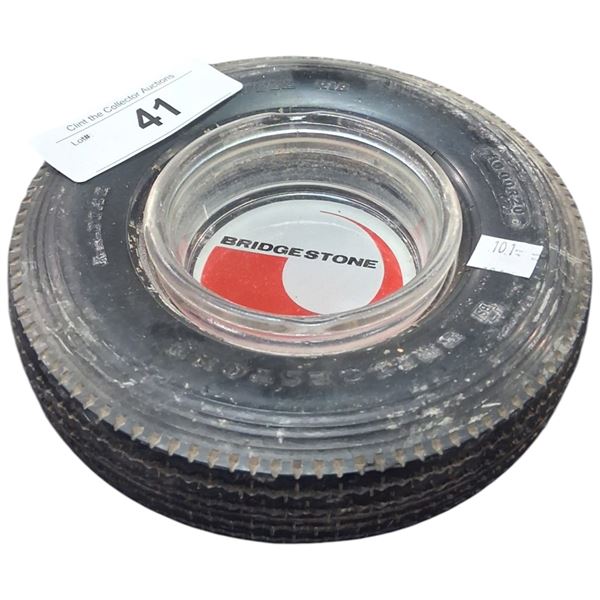 Vintage Bridgestone tire ashtray 6.5"
