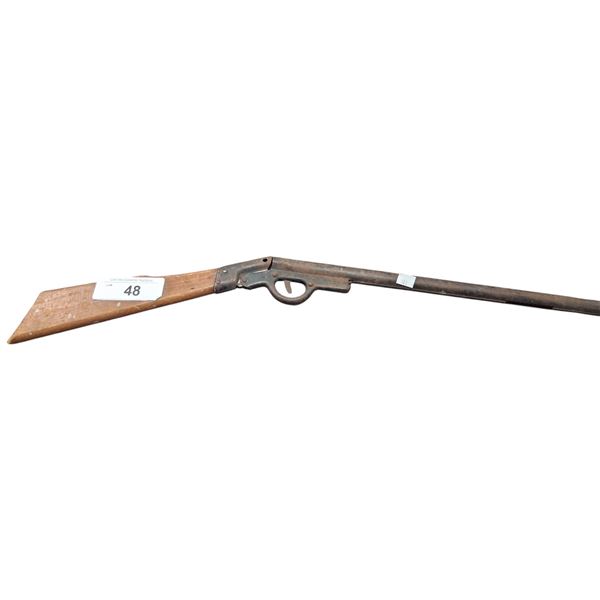 Old toy gun with wooden stock/steel barrel 23"