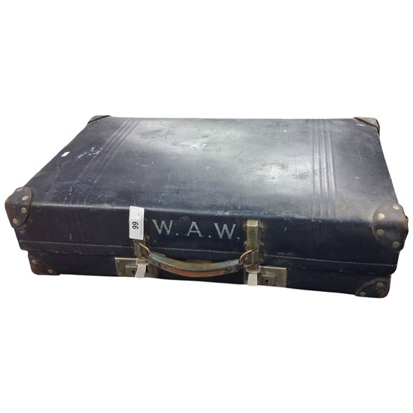 Vintage fibreboard suitcase 28"x16"x7.5"