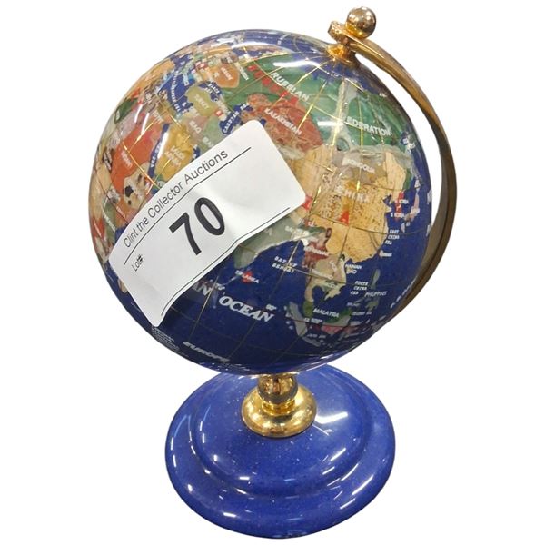 Beautiful gem globe 7" tall