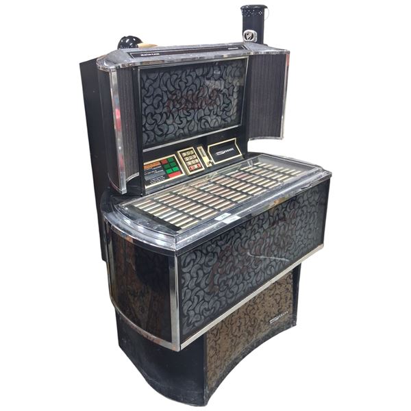Vintage Seaburg juke box, was working, needs fuse. 1973 model, 53" tall x 40" wide x 30" deep