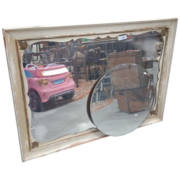 2 mirrors, largest is 49"x36"