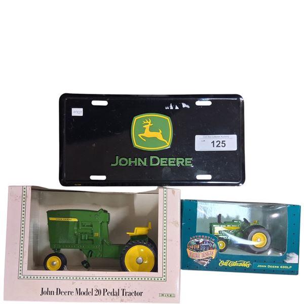 John collectible lot, inc. 2 die cast vehicles & plate