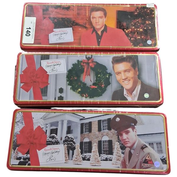 3 NIB collectable Elvis Presley chocolate boxes