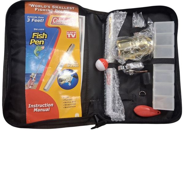 NIB Coleman world's smallest fishing set