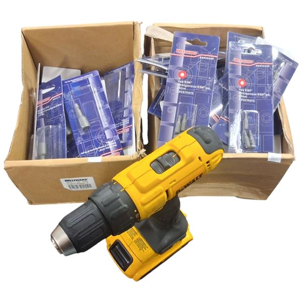 Approx 50 cases of NIB drill bits and drill